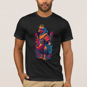 T-shirt Kneeling Rooster King Knight