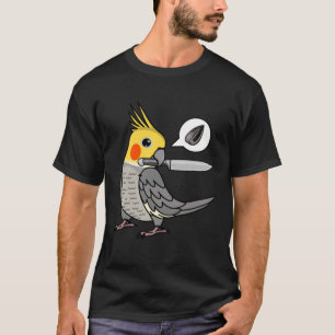T-shirt Knife Parrot Veut Des Graines Dans Cockatiel