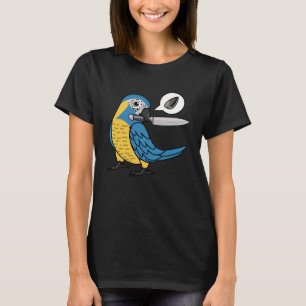 T-shirt Knife Parrot veut des graines I Bleu gorge Macaw