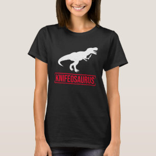 T-shirt Knifosaurus Knifeaholic Couteau Collector Coll