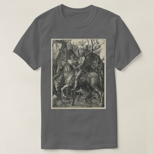 T-shirt Knight Death and Devil 1513 par Albrecht Drer (Design devant)