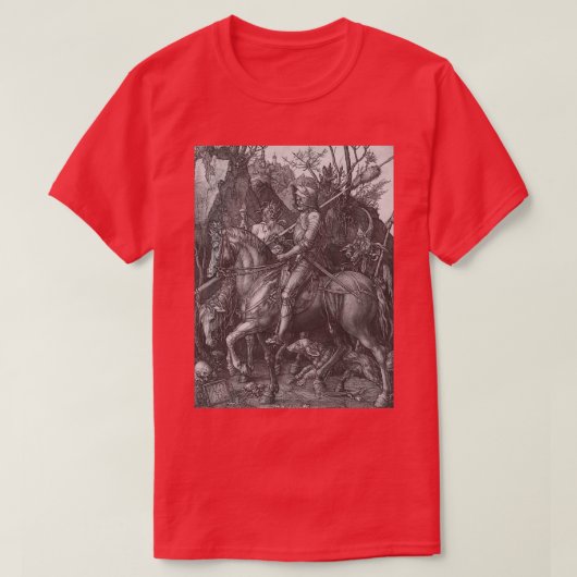 T-shirt Knight Death and the Devil par Albrecht Drer 1513 (Design devant)