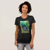 T-SHIRT KNIGHT LANCELOT, CHEVAL EN FORÊT VERTE (Devant entier)
