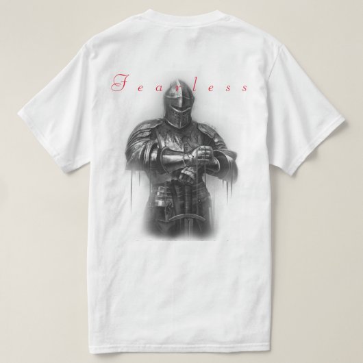 T-shirt knight sans peur (Design dos)
