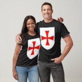 T-shirt Knights Templar Flag Order of Solomon's Temple app (Unisexe)