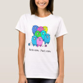 T-shirt Knit one Purl one. Un troupeau de moutons. Personn (Devant)