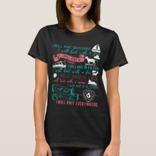 T-shirt Kniting Ici Ou Là Knit Partout