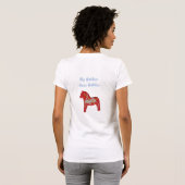 T-shirt Knitters Dala Horse (Dos entier)