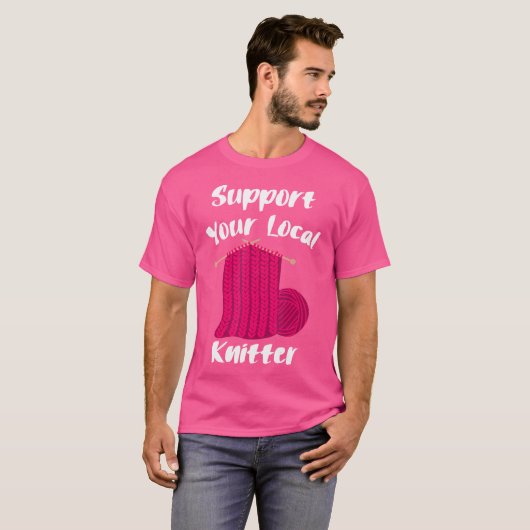 T-shirt Knitting Knit Knitter Yarn Wool Creating Knitted W (Devant entier)