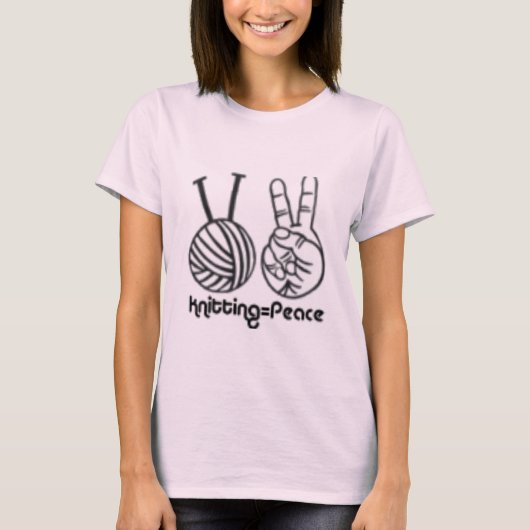 T-shirt Knitting= Peace (Devant)