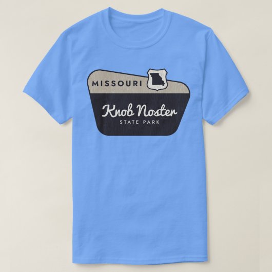 T-shirt Knob Noster State Park Missouri Affiche de bienven (Design devant)