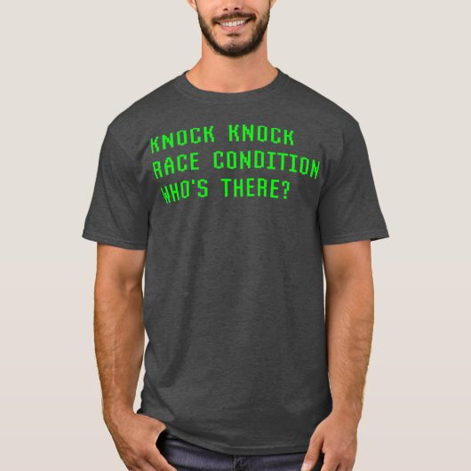 T-shirt Knock État de la course de Knock Dont il Coder amu (Devant)