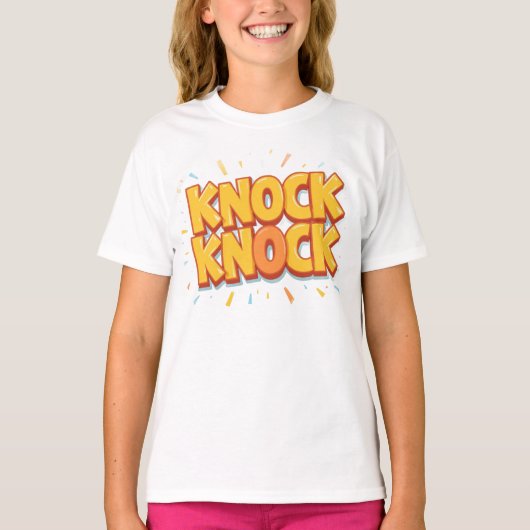 T-shirt Knock knock (Devant)