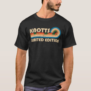 T-shirt KNOTTS Nom de famille Retro Vintage 80s 90s Annive