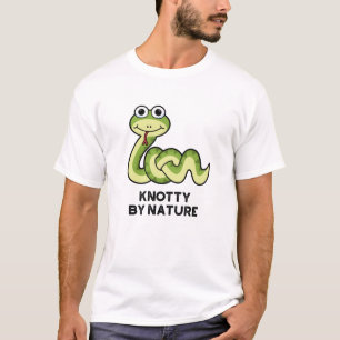 T-shirt Knotty By Nature Funny Snake Pun