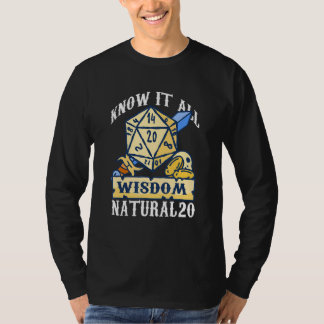 T-shirt Know it all Wisdom Natural 20 1