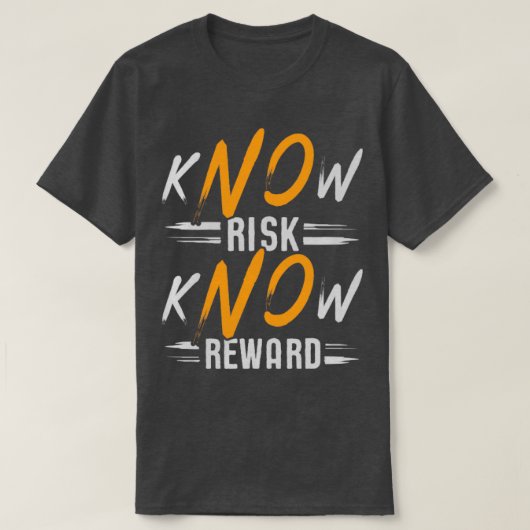 T-shirt kNOw Risque kNOw Récompense (Design devant)