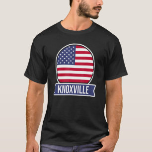 T-shirt KNOXVILLE USA Nom de la place américaine Drapeau a
