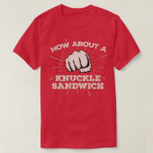 T-shirt Knuckle Sandwich Funny MIXED MARTIAL ART Boxing Co (Design devant)