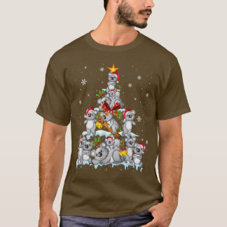 T-shirt Koala Amoureux des animaux Noël Cadeau Koala Arbre