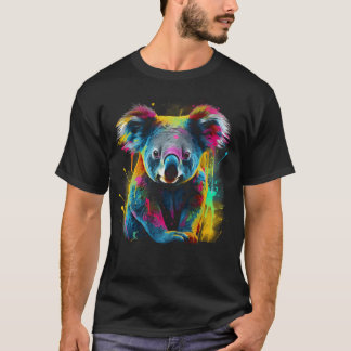 T-shirt Koala Animal Art Coloré Zoo