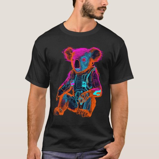 T-shirt Koala Artwork - Animal Motif Art Koala (Devant)