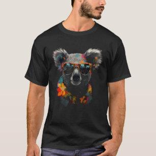 T-shirt Koala Artwork Lunettes de soleil Animal coloré Koa