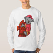 T-shirt Koala as Firefighter with Fire hydrant (Devant)