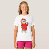 T-shirt Koala as Firefighter with Helmet (Devant entier)