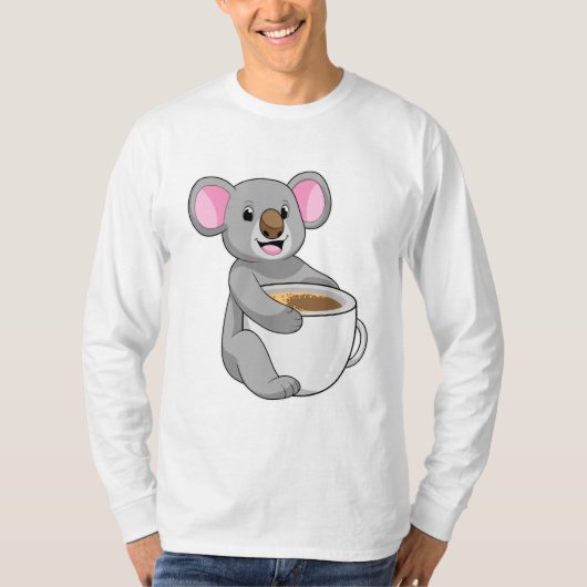 T-shirt Koala avec Coffee Cup (Devant)