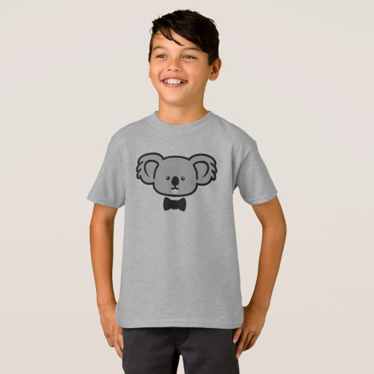 T-shirt Koala avec cravate (Devant entier)
