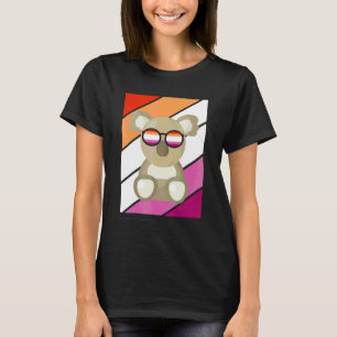 T-shirt Koala avec la fierté drapeau lesbien LGBT Fier all