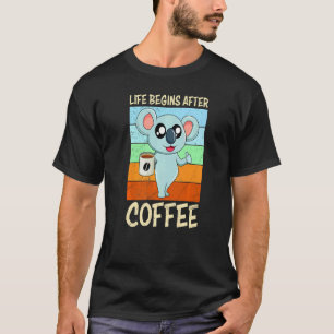 T-shirt Koala Bear Café Café La vie buveuse commence après