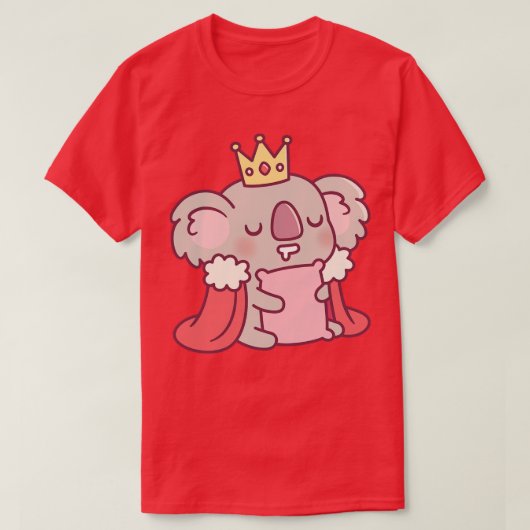T-shirt Koala Bear King dormant mignon (Design devant)