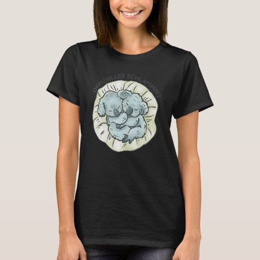 T-shirt Koala bear Koalas Nap Sommeil dormant Pyjama nuit (Devant)