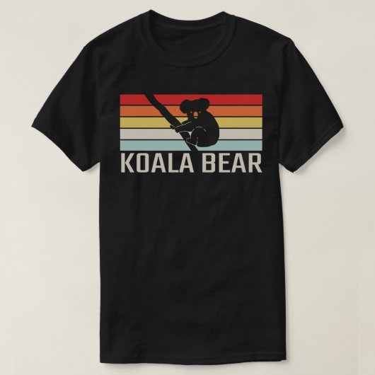 T-shirt Koala Bear Retro 4 (Design devant)