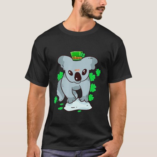 T-shirt Koala Bear Vêtements Leprechaun Shamrock St Patric (Devant)
