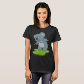 T-shirt Koala Billard Queue de Sport (Devant entier)