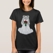 T-shirt Koala Bride Rose Wedding (Devant)
