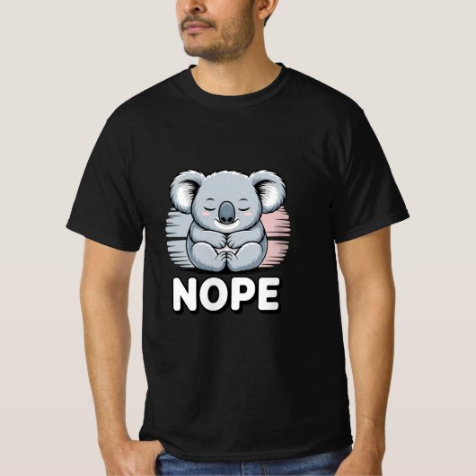 T-shirt Koala Charmant "NON" (Devant)