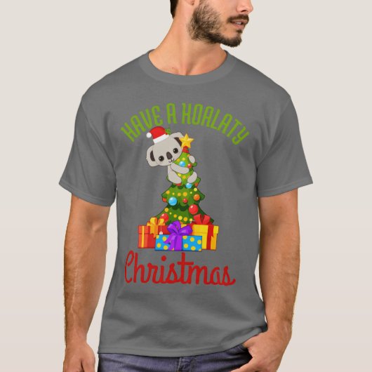 T-shirt Koala Christmas garçon (Devant)