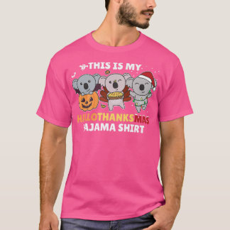 T-shirt Koala Christmas Halloween Costume Hallothanksmas P