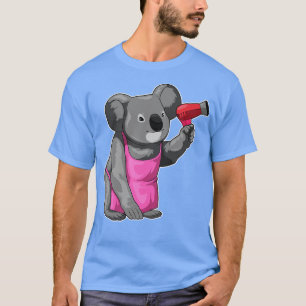 T-shirt Koala Coiffeuse Sèche-cheveux
