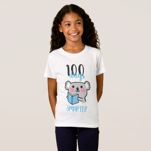 T-Shirt koala des 100 jours d'école (Devant entier)