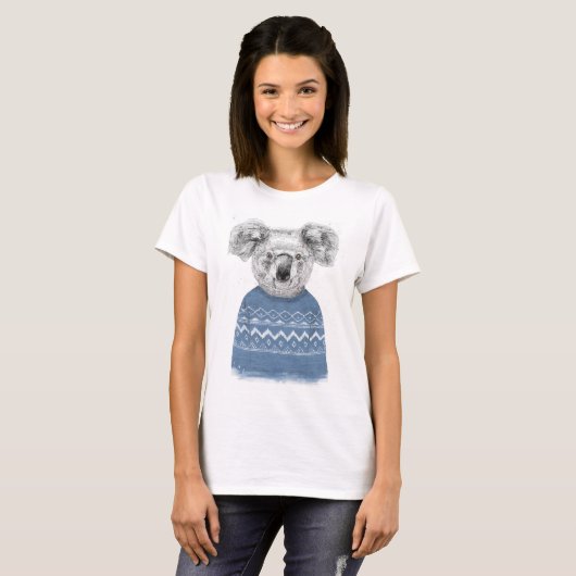 T-shirt Koala d'hiver (Devant entier)