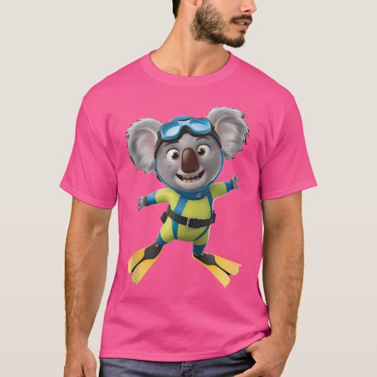 T-shirt Koala Diving (Devant)