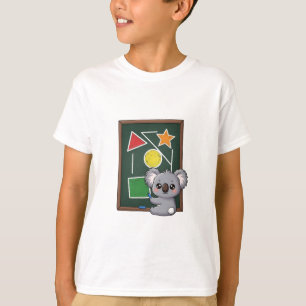 T-shirt Koala du tableau noir apprenant des formes pour en