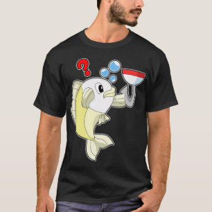 T-shirt Koala en pêcheur avec canne à pêche et poisson