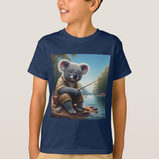 T-shirt Koala Fishing (Devant)