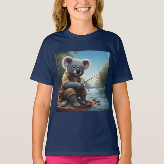 T-shirt Koala Fishing (Devant)
